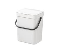 Cabinet Door Trash Can - Slim Waste Bin, Kitchen Garbage Holder, Under Sink Trash Container, Wall Mount Rubbish Basket | Double Opening Waste Can for Counter Bathroom Bedroom Rv Dorm Apartment