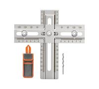 Cabinet Handle Jig - Stainless Steel Drill Template, DIY Knobs with Precise Guide, Door Handle Easy Align, Drill Jig with Sturdy Build, Professionals Beginners Use for Adults Families