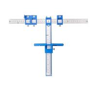 Cabinet Handle Jig Tool - Punch Locator Drill Guide | Drilling Dowelling Guide | Adjustable Woodworking Hardware | Efficient Knobs And Pulls Installation Jig Tool For Cloakrooms, Cabinets