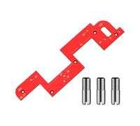 Cabinet Hardware Jig, alluminio lega Punch Locator Drill Assist, Sturdy Slotting Tool, Kit di installazione Door, Drilling and Dowelling, per armadi e vestiti