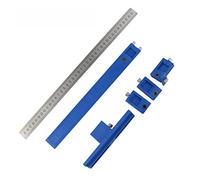 Cabinet Hardware Jig Drill Guide Sleeve Puncher Locator Jig Set Wood Drilling Doweling Hole Door Furniture Drawer Position Tools(ABS Plastic)