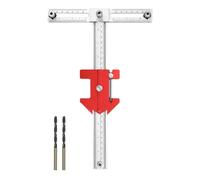 Cabinet Hardware Template, Adjustable Detachable Measuring Tool, Compact Knob Pulls Guide Kit, Reusable Woodworking Accessory, Portable Frame Building Aid, for Drawer Front Knobs Pulls Home Workshops