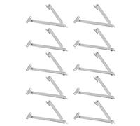 Cabinet Lift Up Support 10pcs | 15KG High - Capacity Lid Stay Hinge | Metal Upward Door Strut for Kitchen Cabinets/Wardrobes/Storage | Metal - Coated Iron Construction
