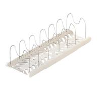 Cabinet Organizer for Pots Pans, 7 Adjustable Compartments Telescopic Pot | Expandable Adjustable Cookware Storage Organizer for Kitchen Cabinet Counter Cookware Baking Frying Rack Cabinet Pan
