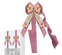 Cabinet Ribbon Bows | Easter Egg Print Spring Decoration | Kitchen Cabinet Ribbons - Seasonal Celebration Holiday Home Bedroom Party Festive Gathering