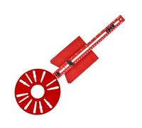 Cabinet Router Jig - Guida di taglio regolabile, modello in alluminio, di misurazione di precisione, accessorio per router affidabile | Cerchi per router modelli per il taglio della lavorazione