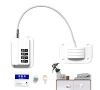 Cabinet Safety Latch, Proof Refrigerator Locks Strap, Heavy Duty Adhesive Lock with Secure Grip, Multi Purpose Child Safety Lock for Furniture Use, Strong Safe Strap for Drawers and Doors