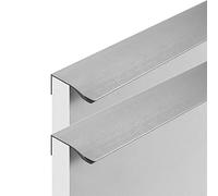 cabinet tira Maniglie for mobili da cucina in lega di alluminio, maniglie for porte di mobili grigie, maniglie for cassetti nascoste for soggiorno, camera da letto, guardaroba, 2 pezzi(Length 200mm)
