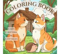 Cabins, Critters & Comfort: A Coloring Book of Simple Joys for adults: Relaxing Coloring Pages of Cute Animals, Cozy Cottages, and Whimsical Comfort Scenes for Stress Relief and Joy