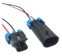 Cablaggio 2 pin femmina per fari automobilistici sensore di temperatura esterna impermeabile (2P F 5S)