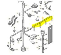 CABLAGGIO CANDELETTE VW GOLF IV - PASSAT - BEETLE 1.9 TDI 038971782B