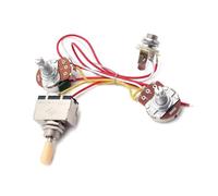 Cablaggio Chitarra Cablaggio per chitarra con interruttore a levetta 500K 1V1T potenziometro con cappuccio giallo accessori elettronici in metallo resistente e a basso rumore
