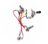 Cablaggio Chitarra Kit cablaggio per chitarra con potenziometro 1 volume 1 tono interruttore a levetta 500K componenti elettronici perlescenti