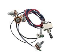 Cablaggio Chitarra Kit cablaggio pickup chitarra LP Potenziometro 2T2V 500K Condensatore nero a tre vie