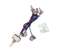 Cablaggio Chitarra Kit di cablaggio per pickup per chitarra elettrica potenziometro 2T2V 500K interruttore a tre vie con per LP SG e altri stili