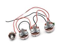 Cablaggio Chitarra Kit di precablaggio per cablaggio potenziometri grandi da 250K 2 volumi 1 tono per basso e accessori per chitarra elettrica