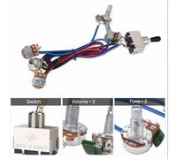 Cablaggio Chitarra Kit Precablato 2Volume 2Toni 500K Pentole 3 Vie Interruttore