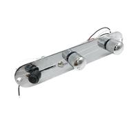 Cablaggio completo per circuiti stampati in metallo argentato e Bk, accessori per strumenti musicali, cablaggio professionale per strumenti musicali (argento)