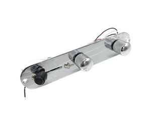 Cablaggio completo per circuiti stampati in metallo argentato e Bk, accessori per strumenti musicali, cablaggio professionale per strumenti musicali (argento)