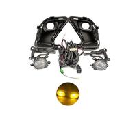 Cablaggio Copertura Griglia Luce Gialla LED Paraurti Anteriore Fendinebbia Lampada Fendinebbia Per Toyota Per Grand, Per Highlander 2024-2025 Fendinebbia Riflettore(Yellow Fog set)