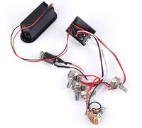 Cablaggio del circuito pickup preamplificatore equalizzatore EQ attivo per chitarra a 3 bande per controllo di bassi, alti e volume, conversione da passivo a selettore attivo,