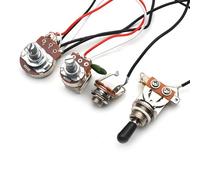 Cablaggio Della Chitarra Cablaggio Per Chitarra Elettrica 3 Pickup 1V1T A500K Push Pull E B500K Big Pots Cablaggio Per Chitarra Elettrica(Chrome)