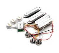 Cablaggio Della Chitarra Pickup SSH Per Chitarra Elettrica ST Cablaggio Precablato Controllo 2T1V(White)