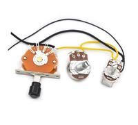 Cablaggio delle parti della chitarra 1T1V 5-Way Switch/Push Pull-500K Interruttore Bobina Splitting Cablaggio Chitarra Con Kit Precablati Coil Split