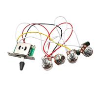Cablaggio delle parti della chitarra Cablaggio Per Chitarra Precablato 3 Potenziometri Da 500K 1 Volume 2 Manopole Di Controllo Del Tono Interruttore A 5 Vie Componenti Elettronici