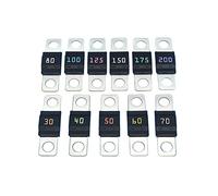 Cablaggio di protezione 10 pz Tipo di Bullone Fusibile Serie 498 30A 50A 60A 70A 80A 125A 150A 200A Auto Fusibili Auto (Size : 150A)