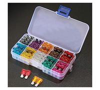 Cablaggio di protezione 100 pz/lotto Auto Camion di Piccole Dimensioni Mini Lama Fusibili 2A 3A 5A 7.5A 10A 15A 20A 25A 30A 35AMP Box Assortimento con Clip