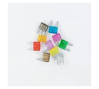 Cablaggio di protezione 100 pz/lotto Mini Auto Fusibile 10 Valore Auto Fuse Blade Kit Assortimento 2A 3A 5A 7.5A 10A 15A 20A 25A 30A 35A
