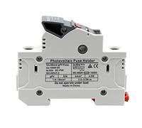 Cablaggio di protezione 1pcs portafusibile solare fotovoltaico 1000V con indicatore luminoso DC piccolo sezionatore base interruttore 10x38MM TUV 2A 4A 6A 8A 10A 15A (Color : Dnpvf1x-32, Size : 20A