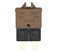 Cablaggio di protezione 2pcs Auto Moto Camion Barca Marine Accessori Auto 5A 7.5A 10A 20A 25A DC 28V Ripristino manuale ATC Interruttore Fusibile a lama Parti (Size : Gris)
