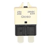 Cablaggio di protezione 2pcs Auto Moto Camion Barca Marine Accessori Auto 5A 7.5A 10A 20A 25A DC 28V Ripristino manuale ATC Interruttore Fusibile a lama Parti (Size : Weiß)