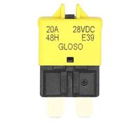 Cablaggio di protezione 2pcs Auto Moto Camion Barca Marine Accessori Auto 5A 7.5A 10A 20A 25A DC 28V Ripristino manuale ATC Interruttore Fusibile a lama Parti (Size : Gelb)