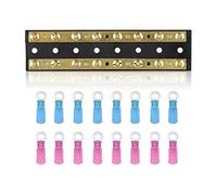 Cablaggio di protezione 32V 60A 8 Vie 4P Distribuzione dell'alimentazione Doppia sbarra Doppia Linea comune Nylon Base Buss Bar Terminal for auto Camper Barche (Size : 16-way 8p)