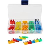 Cablaggio di protezione 50Pcs Fusibile for auto Auto Standard Mini 5A 10A 15A 20A 30A Kit fusibili a lama Set di fusibili a lama for camion for barche for moto