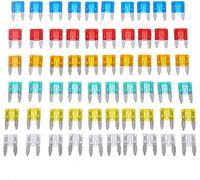 Cablaggio di protezione 60pcs Auto Car Truck Small Size Mini Fuse Blade Assortimento Set 5/10/15/20/25 / 30A Set misto Auto Fusibili a lama Kit di accessori