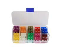 Cablaggio di protezione 80Pcs Fusibili for auto a lama standard 3A 5A 7.5A 10A 15A 20A 25A 30A 35A 40A Assortimento Fusibile a lama for auto Kit di fusibili for moto for barche