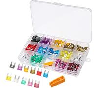 Cablaggio di protezione Assortimento di fusibili for auto a lama di piccole dimensioni Profilo Set di fusibili for auto for camion 2/3/5/7.5/10/15/20/25/30/35/40A Fusibile (Size : 180pcs)