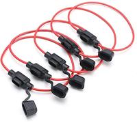 Cablaggio di protezione Fuse 5-Pcs in Line Car Mini Portafusibili a lama a prova di spruzzi for fusibili 12V 30A Portafusibili for autoveicoli