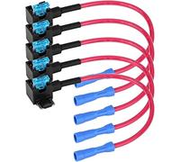 Cablaggio di protezione Fuse 5Pcs Mini Car Blade Fuse Holder Car Auto Circuit Fuse Box 12v Holder Tap Adapter Micro Add-Circuit Adapter Fuse Set