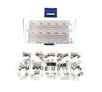 Cablaggio di protezione Fuse 60pcs 6x30mm Fusibili in vetro a soffiatura rapida Fusibili for tubi in vetro for auto a soffiatura rapida Kit assortiti Amp e fusibili for tubi in vetro da 5 * 20 mm