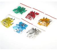 Cablaggio di protezione Fuse 60pcs Fusibili for auto 5A 10A 15A 20A 25A 30A AMP Mini Micro Auto Blade Kit Security Blade Type Holder Fusibili Assortimento Kit