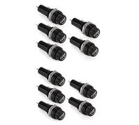 Cablaggio di protezione Fusibile 10 Pz/set Portafusibile Montaggio A Pannello Tappo A Vite Portafusibile Custodia for Fusibili Tubo di Vetro 5x20mm 6x30mm (Size : 10 Pcs 6x30mm)