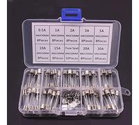 Cablaggio di protezione Fusibile 100/72 pezzi Fusibili in vetro soffiato rapido for auto Fusibili for tubi in vetro for auto 0,2-20 A 0,5-30 A Kit assortiti for aspirapolvere for auto (Size : 72pcs)