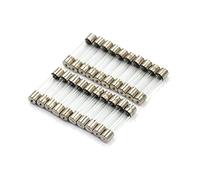 Cablaggio di protezione Fusibile 20PCS 5 * 20mm 6 * 30mm Kit di fusibili assortiti Tubo di vetro soffiato rapido fai-da-te Fusibili in vetro soffiato rapido 5A 10A 15A (Size : 10a 20pcs)