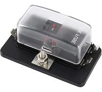Cablaggio di protezione Fusibile 4 vie 6 vie 10 vie portafusibili a lama con spia LED for auto barca Marine Trike 12V 24V fusibili di medie dimensioni