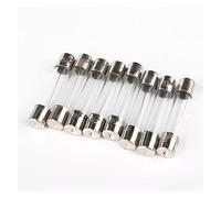 Cablaggio di protezione Fusibile 50 pz 5x20mm 6x30mm Fusibile Tubo di Vetro 0.2A 0.5A 1A 2A 3A 4A 5A 6A 7A 8A 10A 25A 15A 20A 30A Fusibile di Vetro Fusibile Veloce (Color : 5x20, Size : 0.3A)